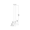 Videosec TR-SE45-A-IN Pendent mount pipe for PTZ Cameras