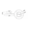 Videosec TR-UF45-A-IN Pendent mount base for PTZ Cameras