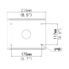 Videosec TR-UP08-A-IN Pole Mounting Bracket for PTZ cameras 