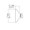 Videosec TR-UP08-A-IN Pole Mounting Bracket for PTZ cameras 
