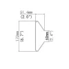 Videosec TR-UP08-A-IN Pole Mounting Bracket for PTZ cameras 