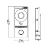 Videosec ODI-201W-R IP 1 Button Villa Door Station 2MP 124.3° IR LED WiFi+LAN+ PoE