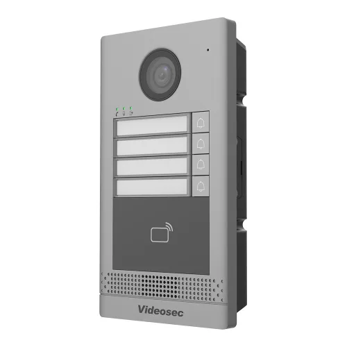 Videosec ODI-204W-R IP 4 Button Villa Door Station 2MP 124.3° IR LED LAN+ PoE