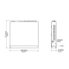 Videosec XVR-301-16Q+8 Hybrid Analog+IP Recorder 16+8cs. 1x HDD Max. Res. 8MP
