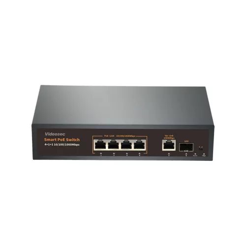 Videosec PS04GE+1GE+1SFP PoE Switch