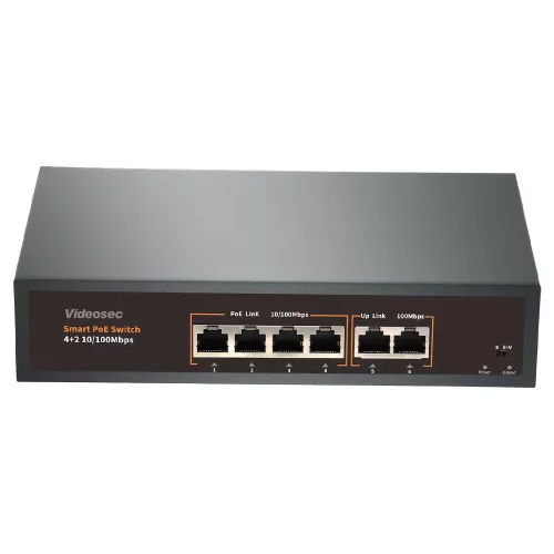 Videosec PS04FE+2FE-V3 PoE Switch