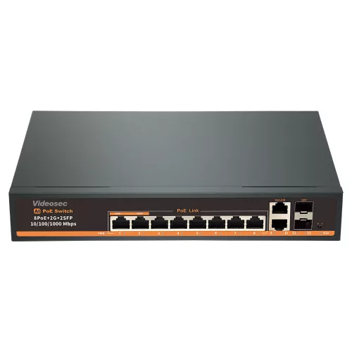 Videosec PS08GE+2GE+2SFP PoE Switch
