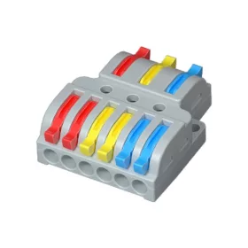   LT-633 LEDsec 3x2 Way Quick Spring Wire Connector 0,5-2,5mm² 30pcs/pck   