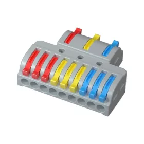   LT-933 LEDsec 3x3 Way Quick Spring Wire Connector 0,5-2,5mm² 20pcs/pck   